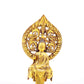 A serene gilt bronze statue of Bodhisattva