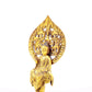 A serene gilt bronze statue of Bodhisattva