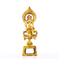 A serene gilt bronze statue of Bodhisattva