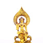 A serene gilt bronze statue of Bodhisattva