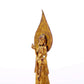 A serene gilt bronze statue of Bodhisattva