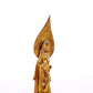 A serene gilt bronze statue of Bodhisattva