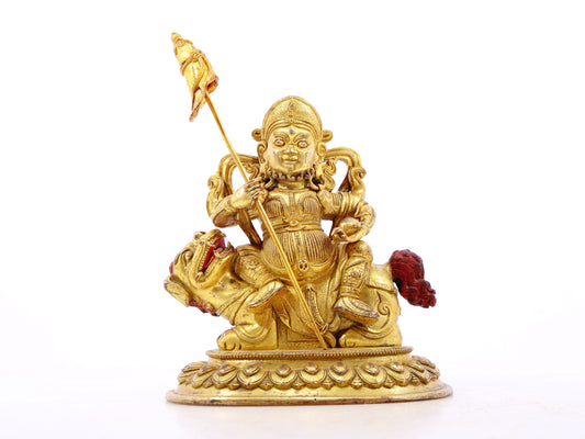 gilt bronze statue of the Heavenly King of Treasures