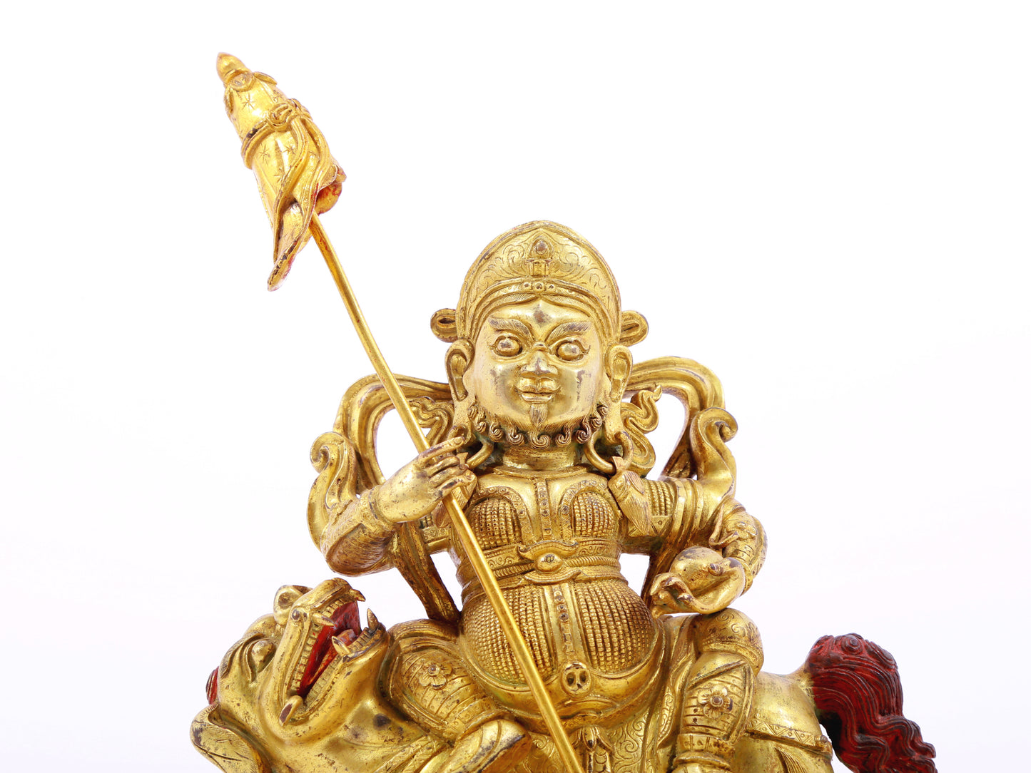 gilt bronze statue of the Heavenly King of Treasures