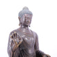 A solemn alloy bronze statue of Gautama Buddha