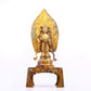 A serene gilt bronze statue of Bodhisattva