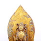 A serene gilt bronze statue of Bodhisattva