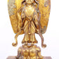 A serene gilt bronze statue of Bodhisattva