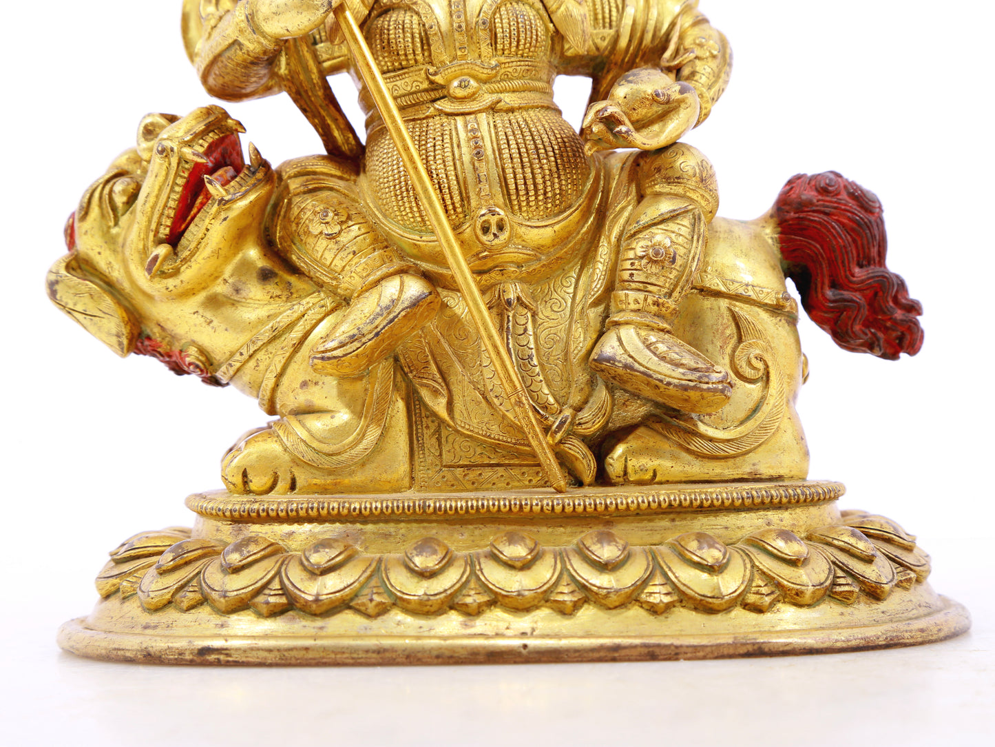 gilt bronze statue of the Heavenly King of Treasures