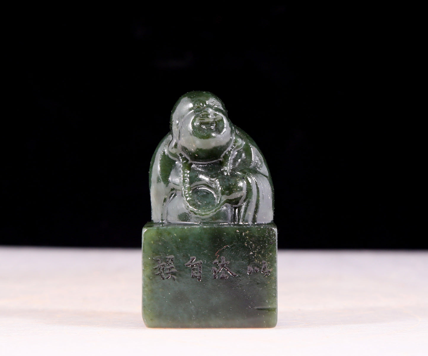 An exquisite jasper Maitreya seal