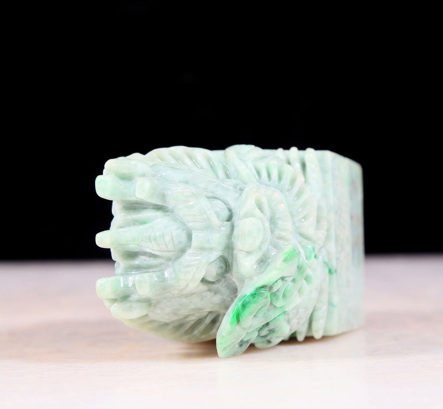 An exquisite jade auspicious animal seal