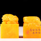 A set of exquisite Tianhuang stone seals with auspicious animal patterns