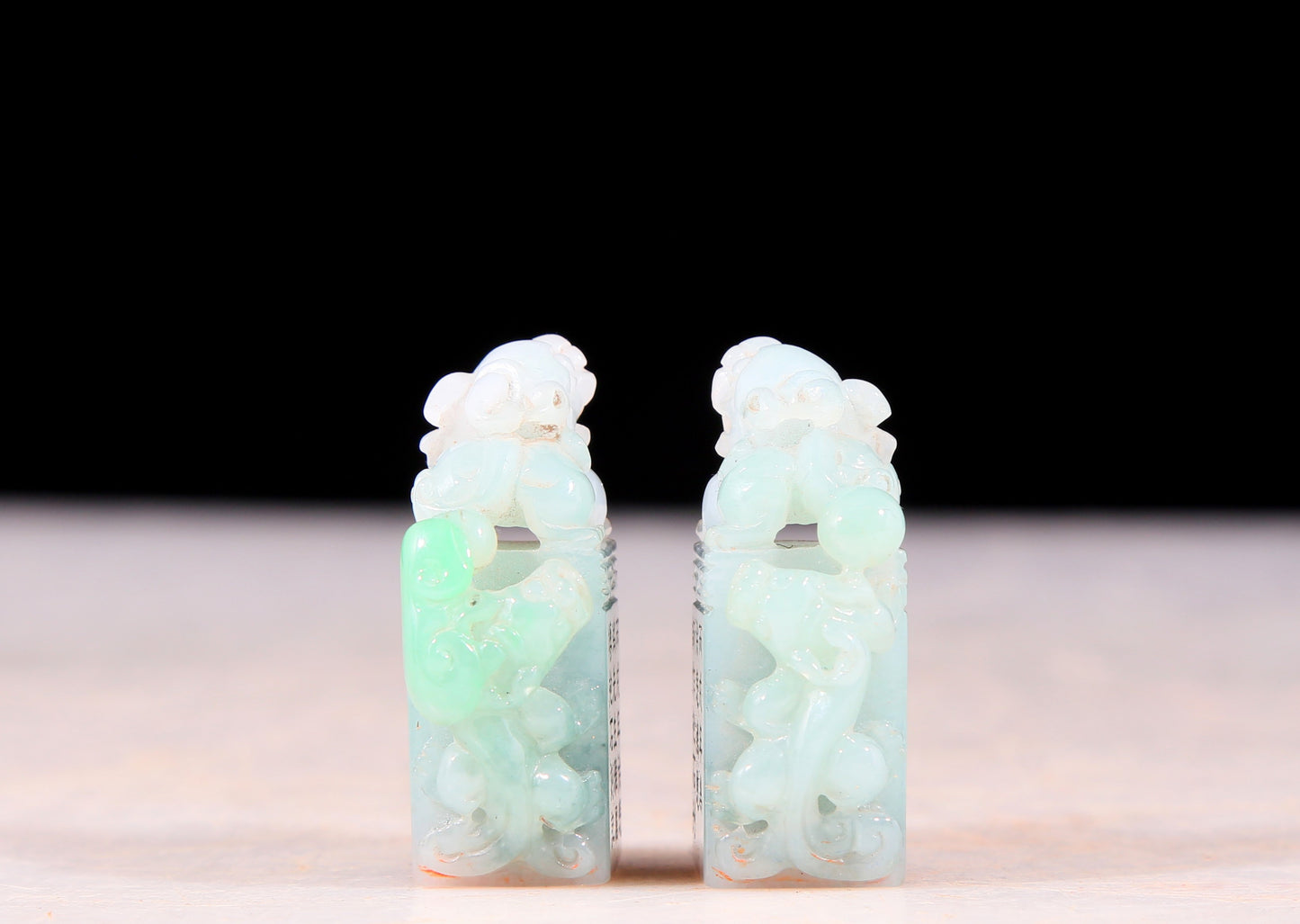 A set of exquisite Shoushan stone auspicious animal seals