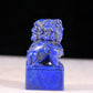 A fine lapis lazuli lion seal