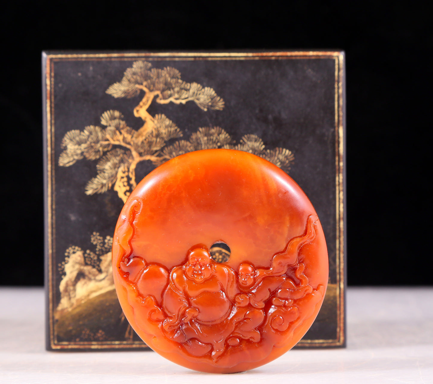 An exquisite Tianhuang stone Maitreya pendant