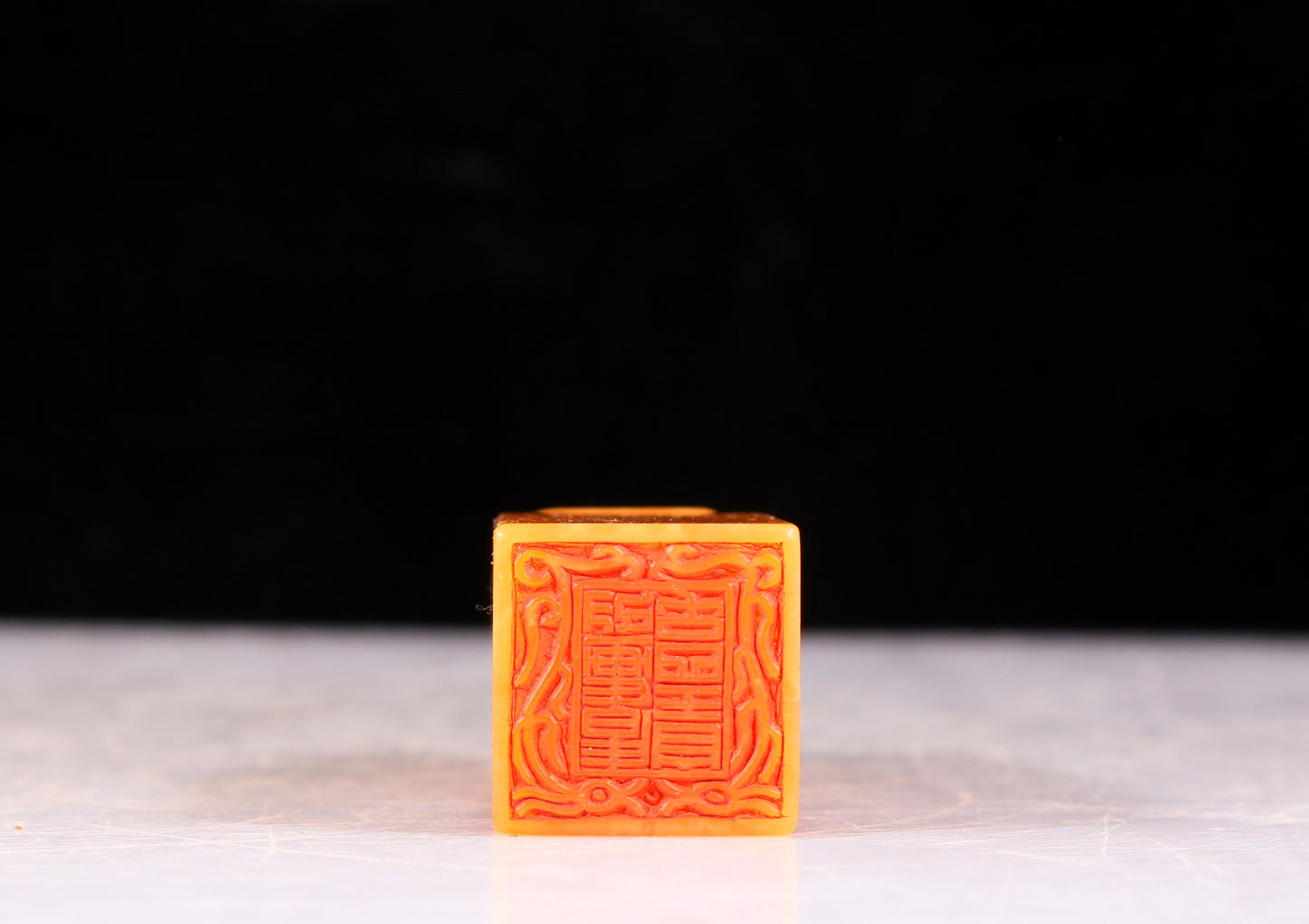 An exquisite Tianhuang stone seal with auspicious animal patterns