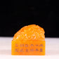 An exquisite Tianhuang stone seal with auspicious clouds and dragon pattern