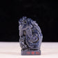 An exquisite lapis lazuli dragon seal