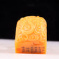 An exquisite Tianhuang stone seal with auspicious clouds and dragon pattern