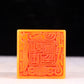 An exquisite Tianhuang stone seal with auspicious clouds and dragon pattern