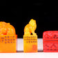 A set of exquisite Tianhuang stone auspicious animal seals