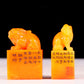 A set of exquisite Tianhuang stone auspicious animal seals