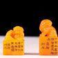 A set of exquisite Tianhuang stone auspicious animal seals