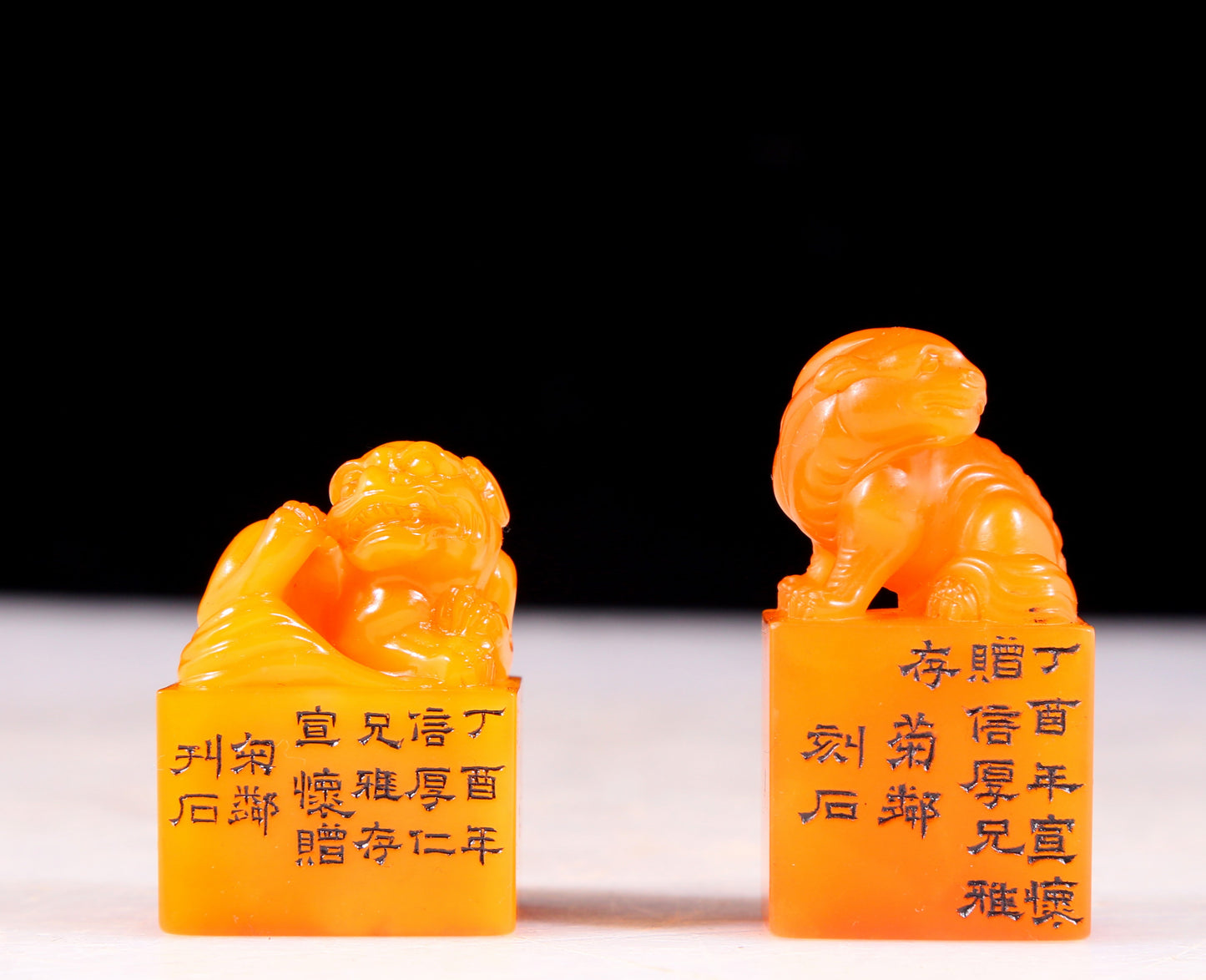 A set of exquisite Tianhuang stone auspicious animal seals