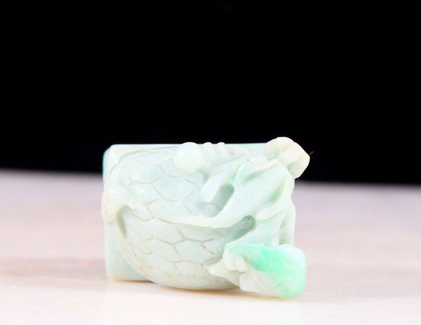 An exquisite jade auspicious animal seal