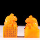 A set of exquisite Tianhuang stone auspicious animal seals