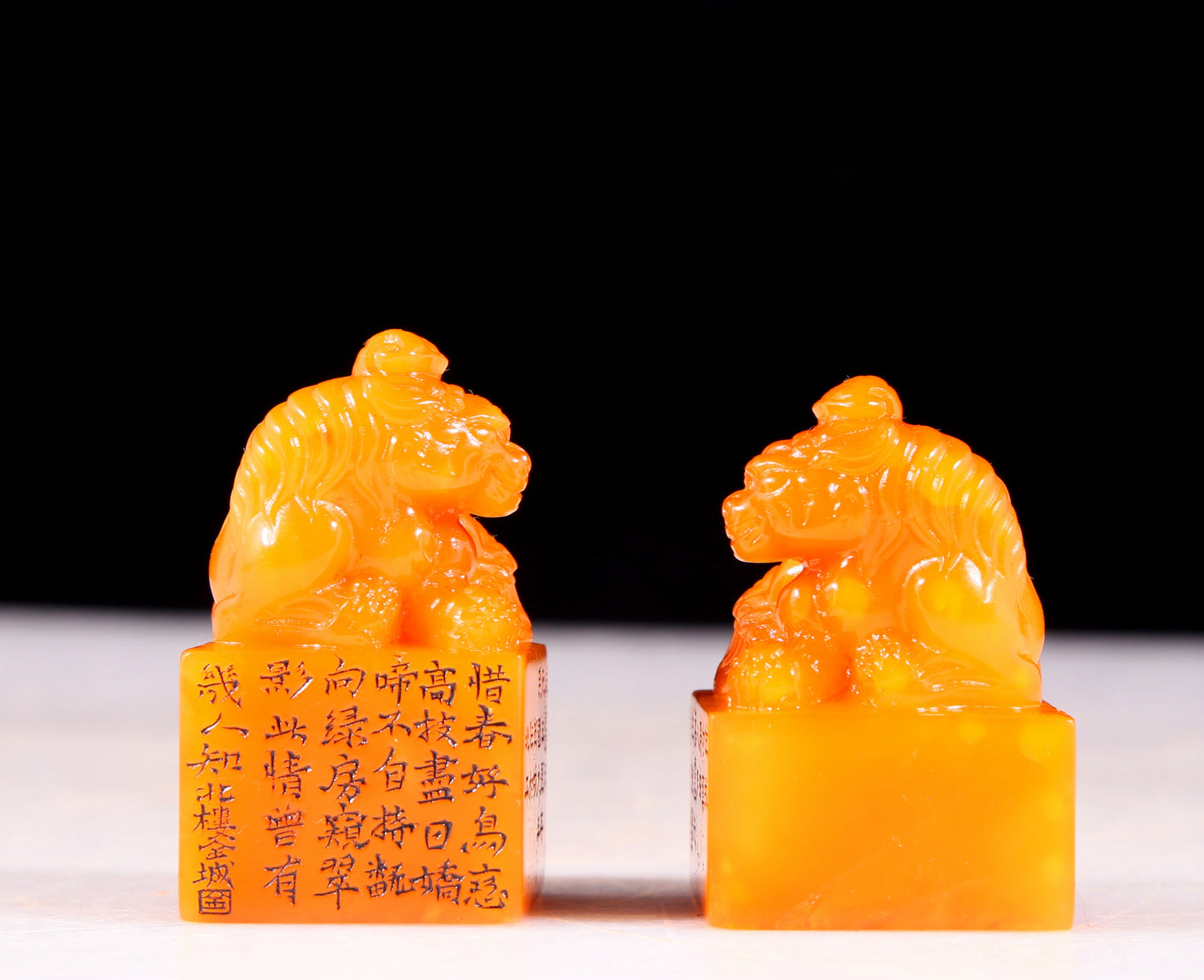 A set of exquisite Tianhuang stone auspicious animal seals