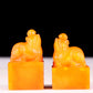 A set of exquisite Tianhuang stone auspicious animal seals