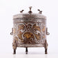 Wonderful Bronze Gold& Silver-Inlaid 'Auspicious Beast& Auspicious Cloud' Tripod Jar And Cover