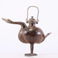 An exquisite bronze inlaid gold and silver duck-shaped ewer