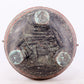 An exquisite bronze-painted dragon-patterned animal-eared tripod jar with lid