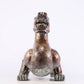 An exquisite bronze inlaid gold and silver auspicious animal ornament