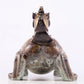 An exquisite bronze inlaid gold and silver auspicious animal ornament