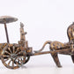 An exquisite bronze inlaid gold and silver carriage ornament