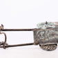 An exquisite bronze inlaid gold and silver carriage ornament