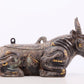 A Wonderful Bronze Gold& Silver-Inlaid 'Buffalo' Box With Inscriptions