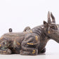 A Wonderful Bronze Gold& Silver-Inlaid 'Buffalo' Box With Inscriptions