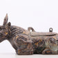 A Wonderful Bronze Gold& Silver-Inlaid 'Buffalo' Box With Inscriptions