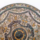 An exquisite bronze inlaid gold and silver round mirror with auspicious animal patterns