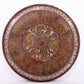 An exquisite bronze inlaid gold and silver round mirror with auspicious animal patterns