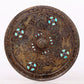 An exquisite bronze inlaid gold and silver round mirror with auspicious animal patterns