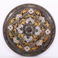 An exquisite bronze inlaid gold and silver round mirror with auspicious animal patterns