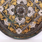 An exquisite bronze inlaid gold and silver round mirror with auspicious animal patterns