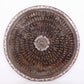 An exquisite bronze inlaid gold and silver Ruyi pattern round mirror