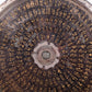 An exquisite bronze inlaid gold and silver Ruyi pattern round mirror