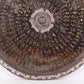 An exquisite bronze inlaid gold and silver Ruyi pattern round mirror